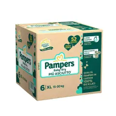 Pannolini Pampers Baby-Dry Quadripak - Taglia 6 (15-30 Kg) - 52 Pezzi