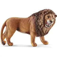 Schleich Leone Che Ruggisce - Miniatura Realistica in Resina