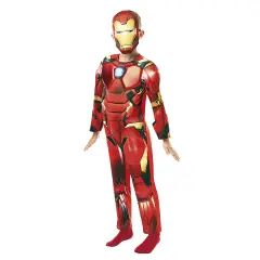 Costume Iron Man Deluxe per Bambini - Taglia S - 3/4 anni