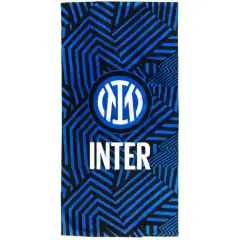 Telo Mare In Spugna 70x140 Logo Inter 100% Cotone