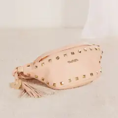 Colette Borsello Tipo Marsupio Borchiato in Ecopelle Rosa