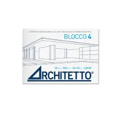 Album Disegno Architetto 4 24x33 Fogli 20 Liscio Squadrato