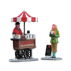 Lemax Winter Refreshments 42263 – Set 2 Figurine Ristoro Invernale per Villaggio Natalizio
