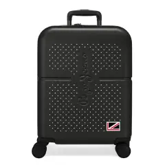 Pepe Jeans Trolley Abs 55cm. Espandibile 4 Ruote Laila Nero
