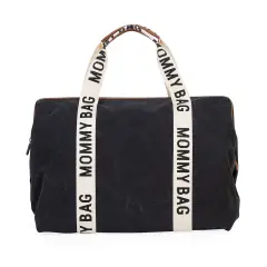 Mommy Bag Borsa Fasciatoio con Materassino – Tela Nero Childhome