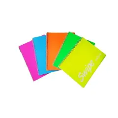 Quaderno Maxi Spiralato Swipe Colors – Copertina PPL con 4 Divisori – Rigatura 5 mm