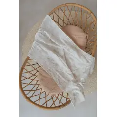 Lenzuola Per Culla/carrozzina 75x100cm Con Federa Nude Old Pink