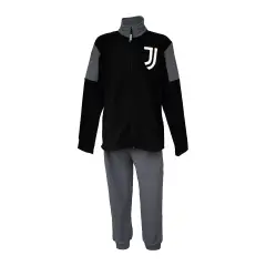 Tuta Juventus Uomo Nero in Caldo Pile, Taglia 46 S