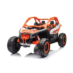 Auto Elettrica Biposto Can-Am Maverick con 4 Motori e Telecomando, Arancione