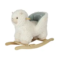 Agnellino a Dondolo in Morbido Peluche Cavalcabile per i Bambini Più Piccoli