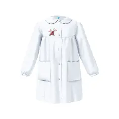 Grembiule Bambina Scuola 4064 Bianco 6 Anni