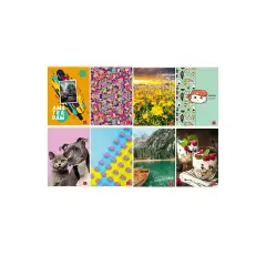 Quaderno Maxi per Bambini Fantasie Assortite: 80 g, Rigatura Q Per Scuola Elementare
