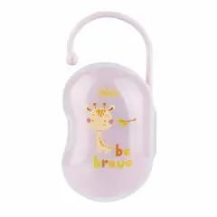 Porta Succhietto Per 2 Succhietti Bimba Rosa