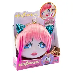 Influencer Coloring Pochette con Capelli Rosa
