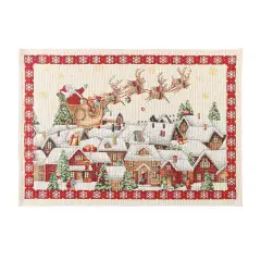 Tovaglietta Natalizia Lapland Bianco 48x33