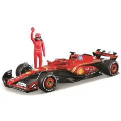 Modellino Ferrari SF-24 F1 #16 Leclerc 1:24 con Pilota BBURAGO