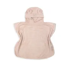 Poncho Accappatoio Bamboom in Spugna di Bambù – Warm Pink – Taglia 0-2 Anni