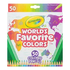 World's Favorite Colors Crayola Matite Colorate 50 Pezzi