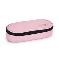 Astuccio Scuola Ovale Organizzato Comix Lurex Rosa