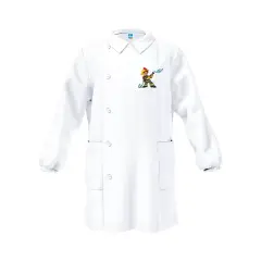 Grembiule Bambino Asilo Pompiere Bianco 2 Anni