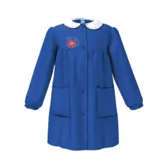 Grembiule Bambina Scuola Fiore Blu 10 Anni
