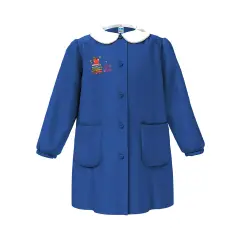 Grembiule Bambina Scuola Book Club Libri & Mela Blu 7 Anni