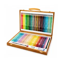 Tinta Unita Valigetta In Legno 72 Pastelli Classic