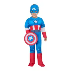 Costume Capitan America Per Bambini 2-3 Anni
